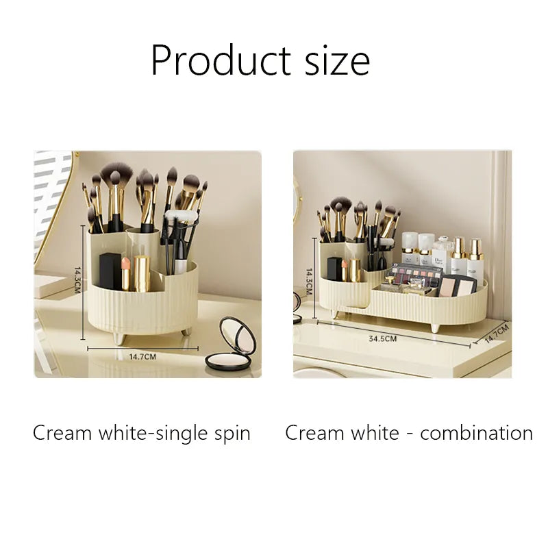 Makeup Organizer Cosmetic Box Rotating Pen Holder Bathroom Organizer.