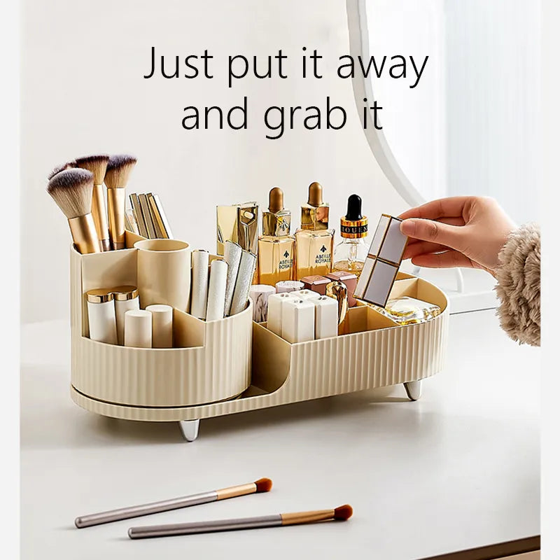 Makeup Organizer Cosmetic Box Rotating Pen Holder Bathroom Organizer.