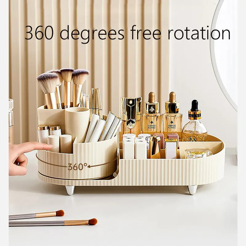 Makeup Organizer Cosmetic Box Rotating Pen Holder Bathroom Organizer.